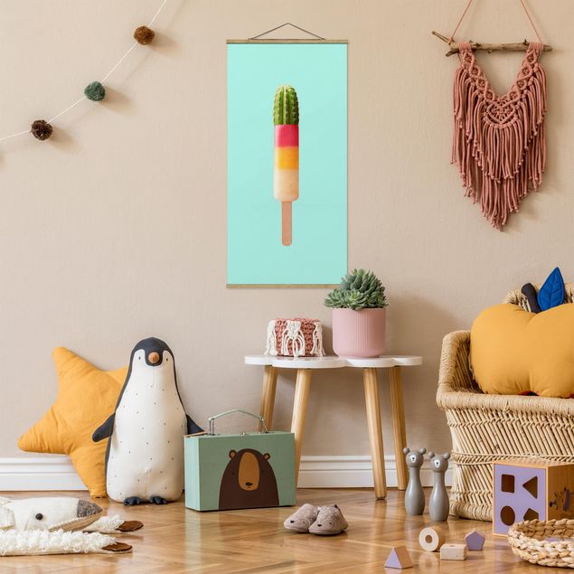 Contemporary art prints Popsicle With Cactus