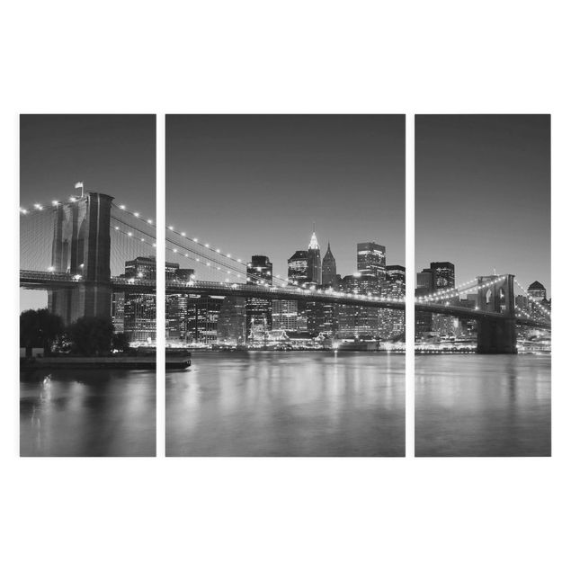 Modern art prints Brooklyn Bridge in New York II