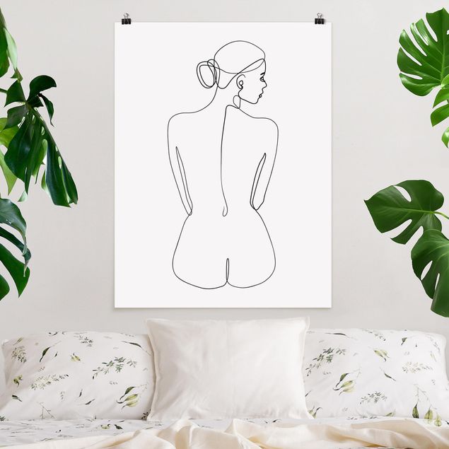 Art styles Line Art Nudes Back Black And White
