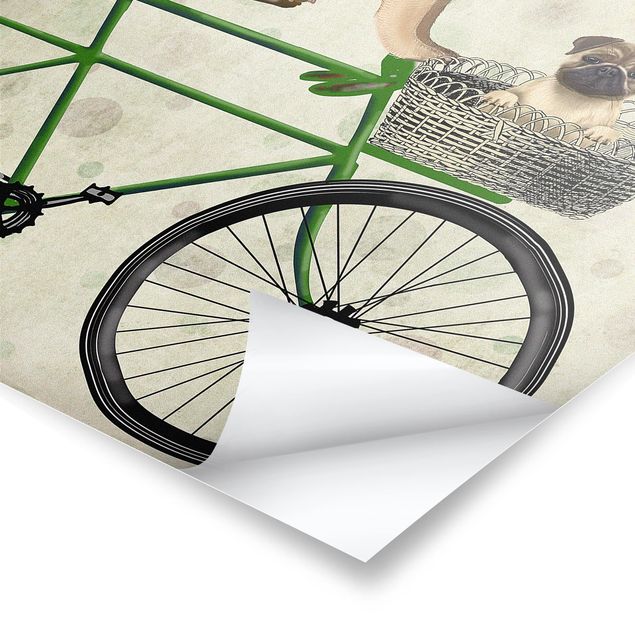 Prints green Cycling - Boobs On Bike