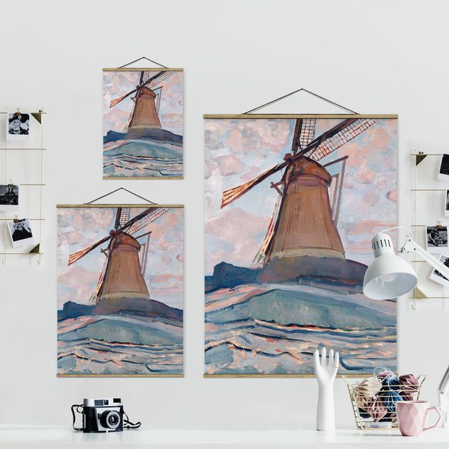 Modern art prints Piet Mondrian - Windmill