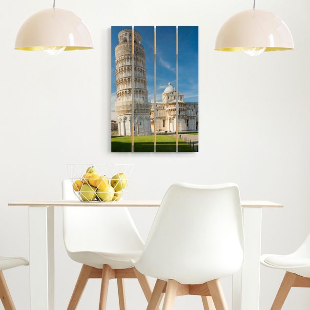 Wood photo prints The Leaning Tower of Pisa