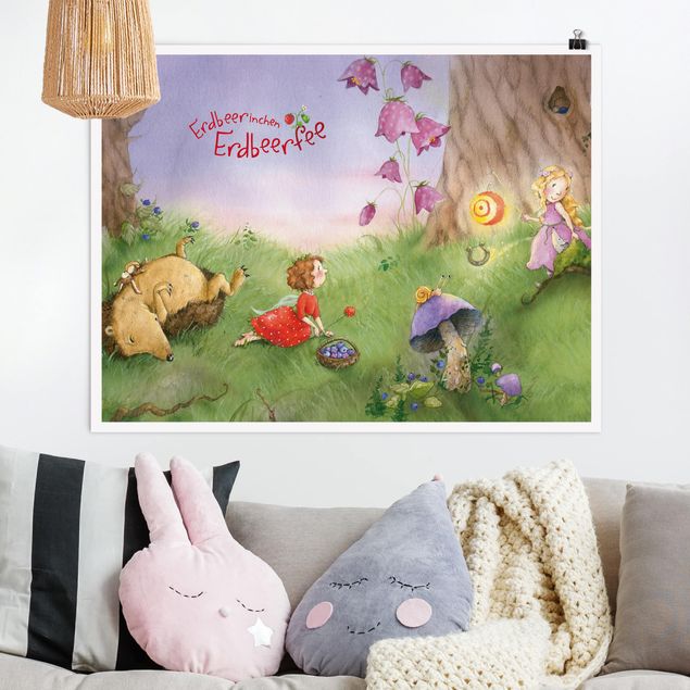 Nursery decoration Little strawberry strawberry fairy- In The Forest