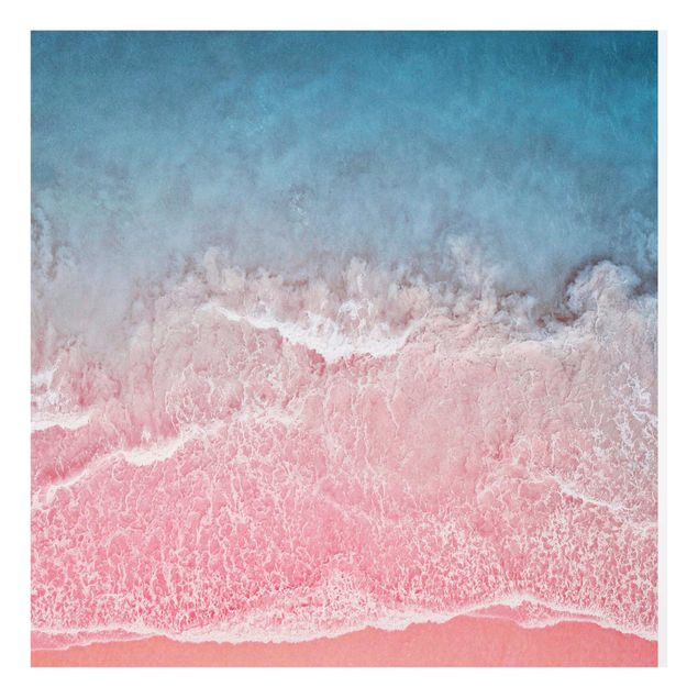Glass splashbacks Ocean In Pink