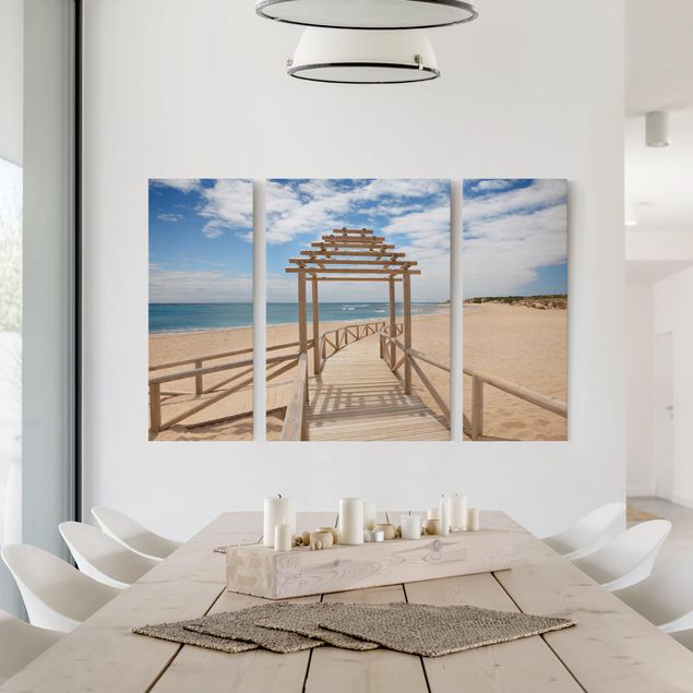 Landscape canvas prints Beach Path To The Sea In Andalusia