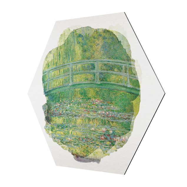 Flower print Water Colours - Claude Monet - Japanese Bridge