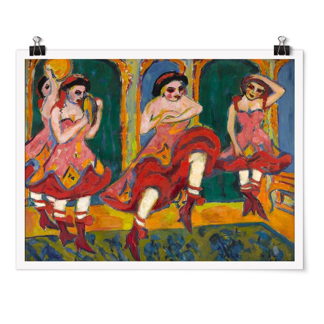 Art posters Ernst Ludwig Kirchner - Czardas Dancers