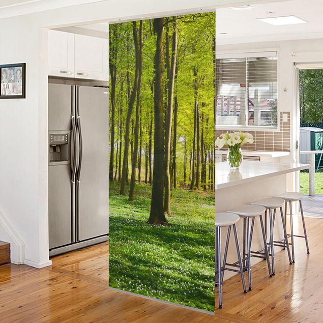 Room divider screen Forest Meadow