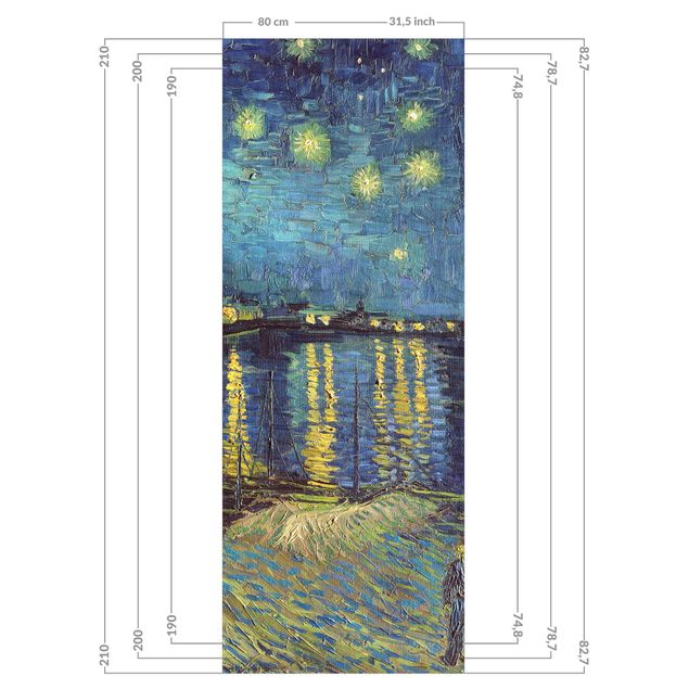 Shower panels Vincent Van Gogh - Starry Night Over The Rhone