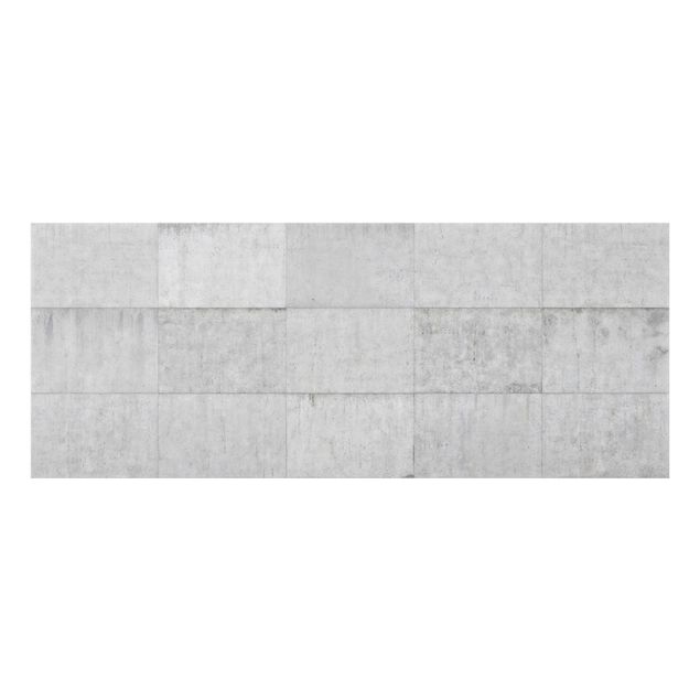 Glass splashback Concrete Tile Look Grey