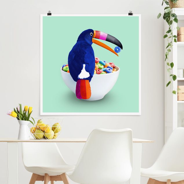 Canvas art Breakfast With Toucan