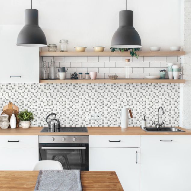 Kitchen splashback tiles Mosaic Tiles Winter Set