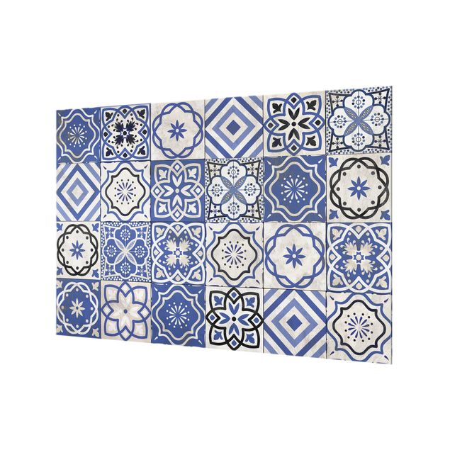 Glass Splashback - Mediterranean Tile Pattern - Landscape 2:3