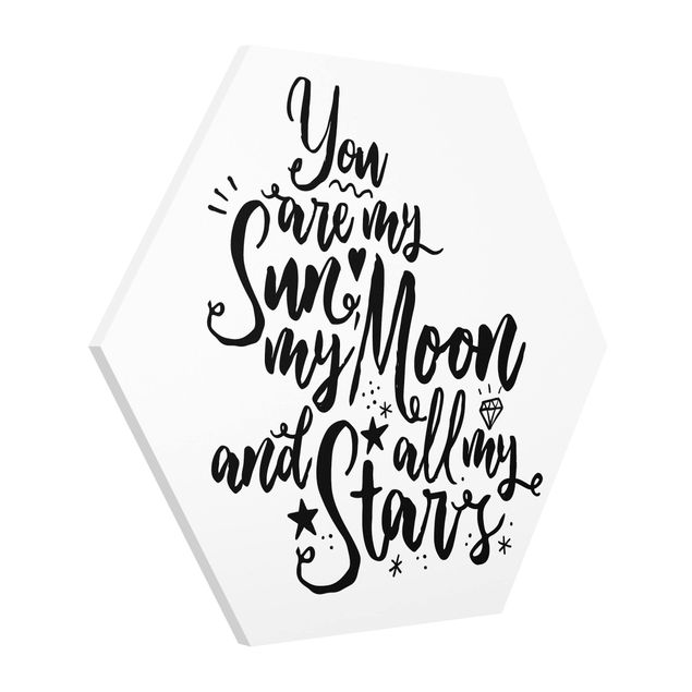 Love canvas wall art You Are My Sun, My Moon And All My Stars