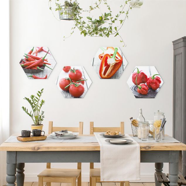Modern art prints Red Vegetables