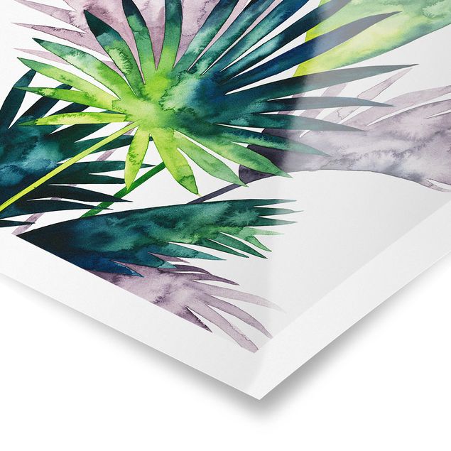 Green art prints Exotic Foliage - Fan Palm