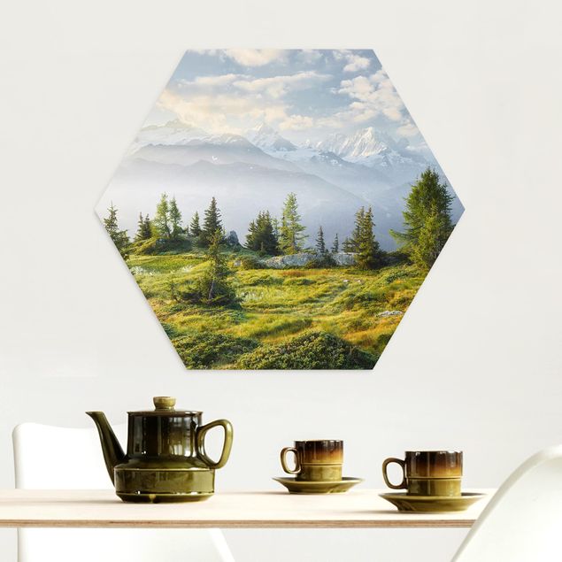 Prints landscape Émosson Wallis Switzerland