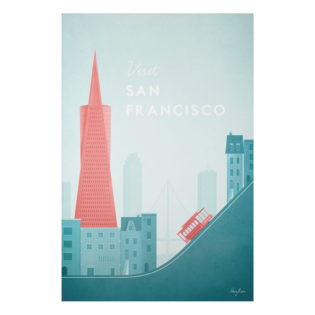 Canvas art Travel Poster - San Francisco