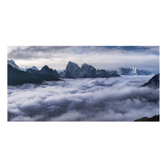 Glass Splashback - Sea Of ​​Clouds In The Himalayas - Landscape 1:2
