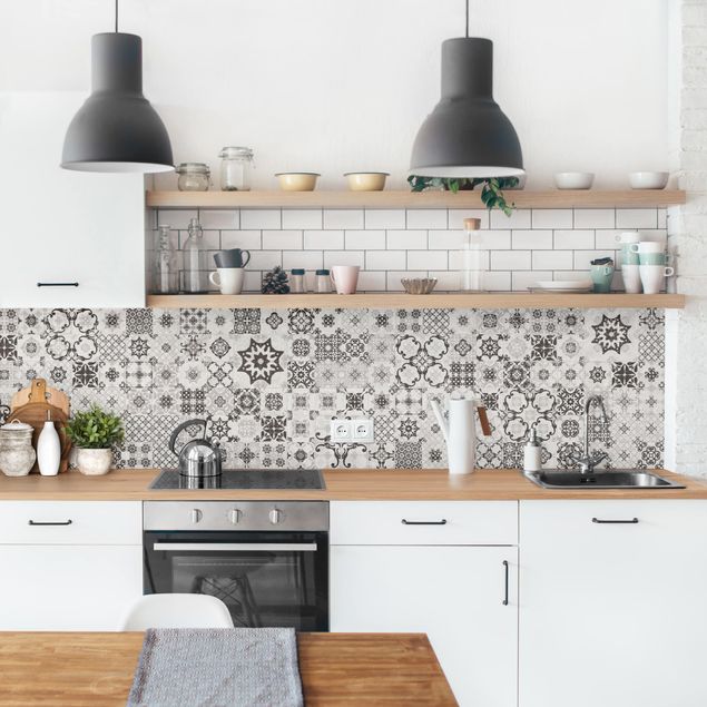 Kitchen splashback tiles Ceramic Tiles Agadir Grey