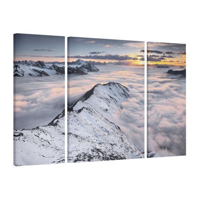 Mountain wall art View Of Clouds And Mountains