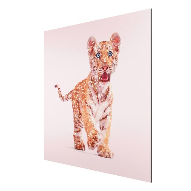 Art posters Tiger With Glitter