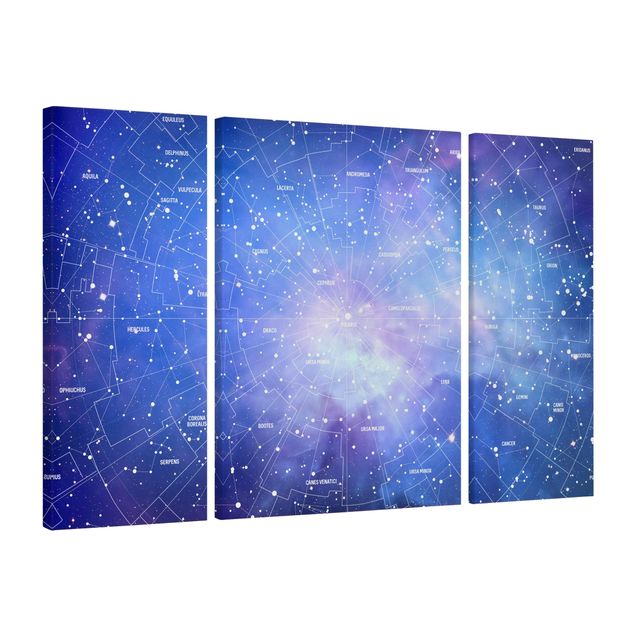 Contemporary art prints Stelar Constellation Star Chart