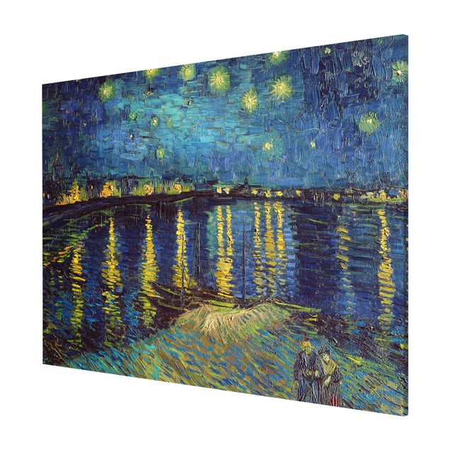 Paintings of impressionism Vincent Van Gogh - Starry Night Over The Rhone