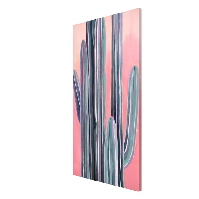Prints floral Cactus On Pink I