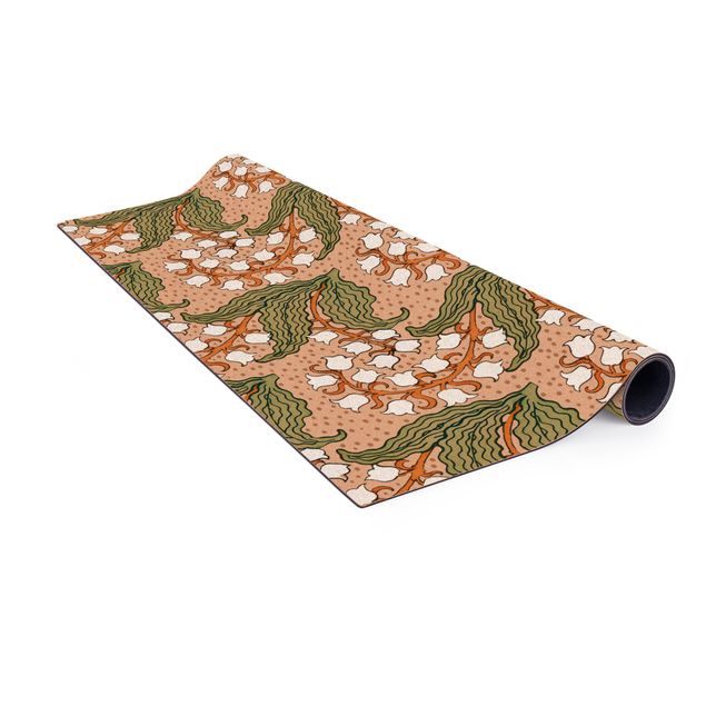 nature mats Chinoiserie Lilies Of The Valley With White Flowers