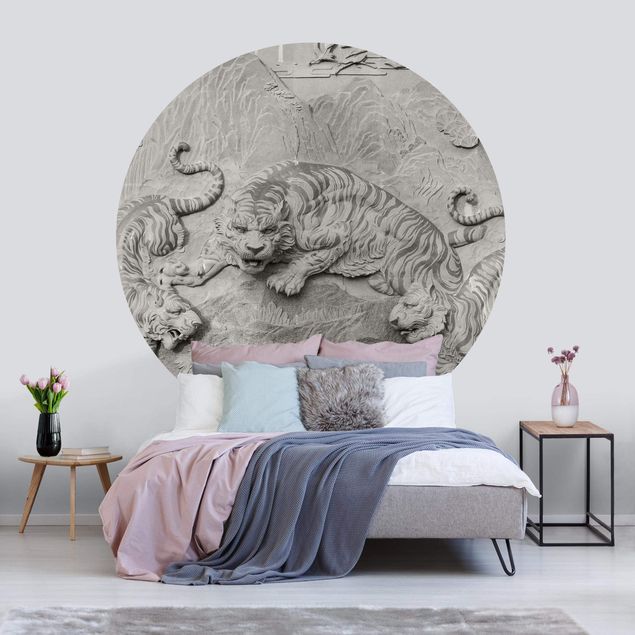 Kitchen Chinoiserie Tiger In Stone Look