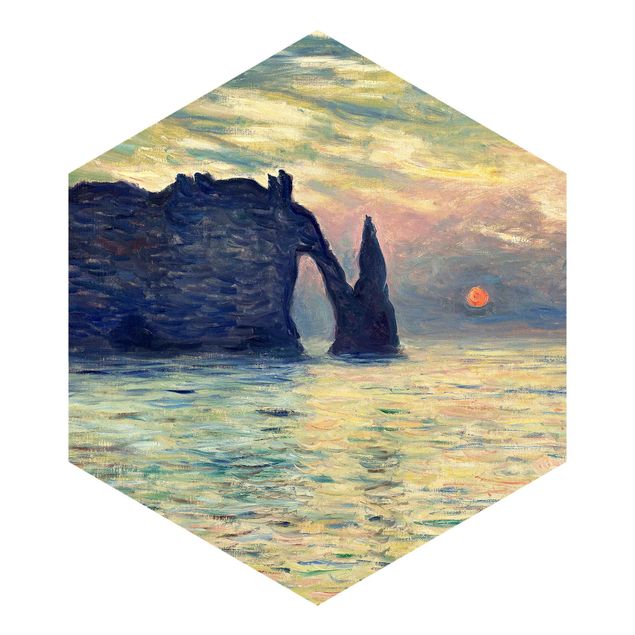 Wallpapers modern Claude Monet - Rock Sunset