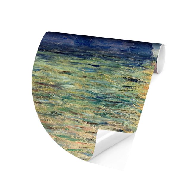 Abstract impressionism Claude Monet - The Cliff, Étretat, Sunset