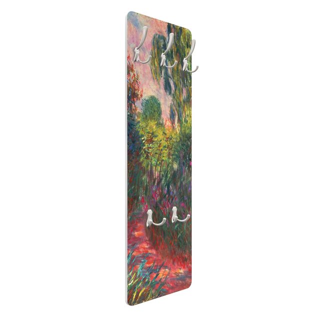 Wall mounted coat rack multicoloured Claude Monet - Japanese Bridge In The Garden Of Giverny