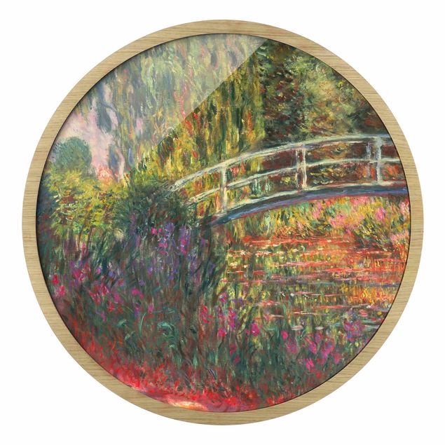 Prints abstract Claude Monet - Japanese Bridge In The Garden Of Giverny