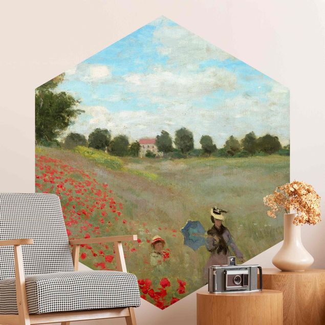 Impressionist art Claude Monet - Poppy Field At Argenteuil