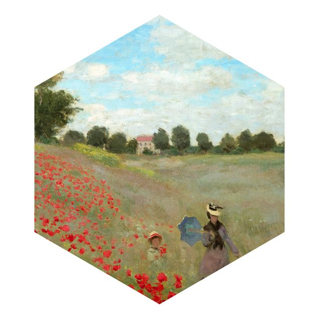 Wallpapers modern Claude Monet - Poppy Field At Argenteuil