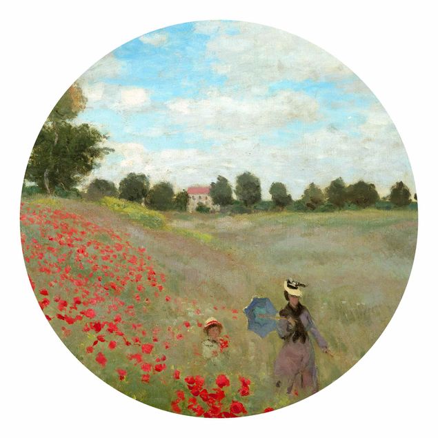 Wallpaper poppy flower Claude Monet - Poppy Field Near Argenteuil