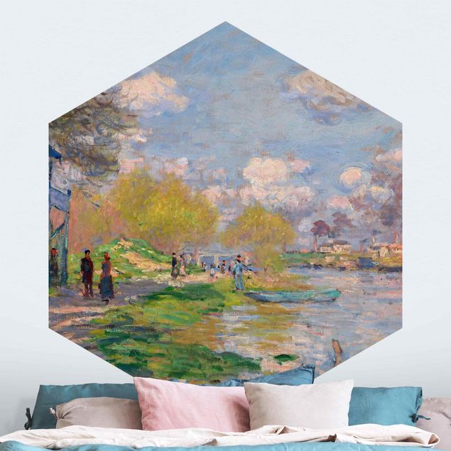 Abstract impressionism Claude Monet - River Seine