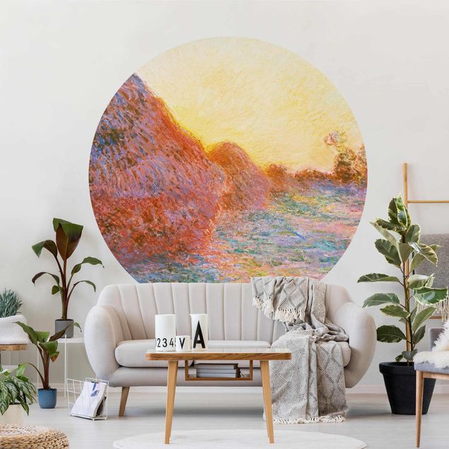 Beautiful sunset wallpaper Claude Monet - Haystack In Sunlight