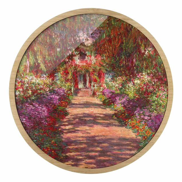 Abstract art prints Claude Monet - Pathway In Monet's Garden At Giverny