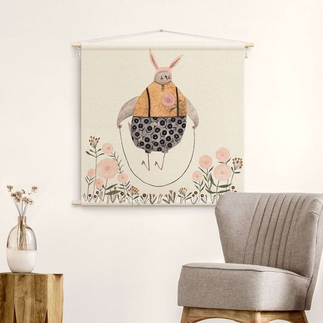 wall hangings Claudia Voglhuber Illustration - Rope Skipping