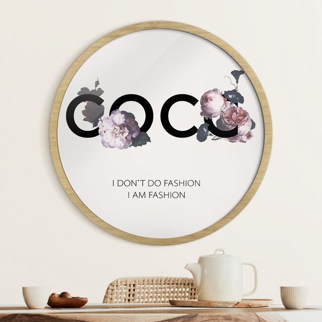 Prints quotes COCO - I don´t do fashion Rosen