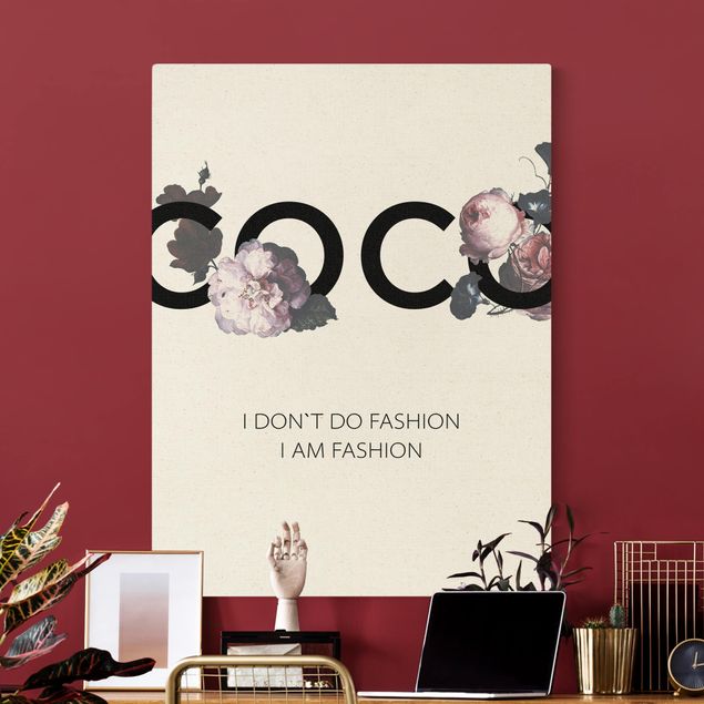 Prints quotes COCO - I dont´t do fashion Roses