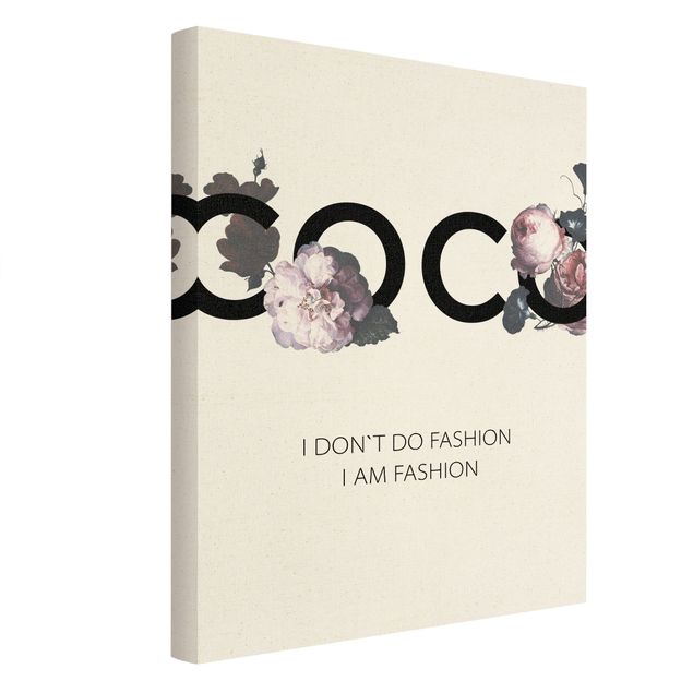 Canvas prints COCO - I dont´t do fashion Roses