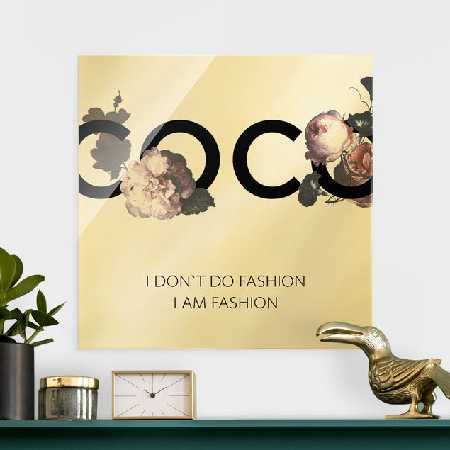 Glass prints rose COCO - I dont´t do fashion Roses