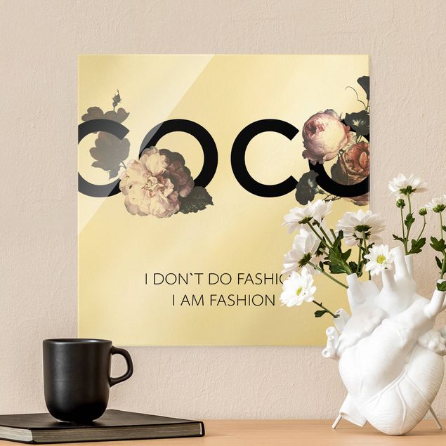Glass prints flower COCO - I dont´t do fashion Roses