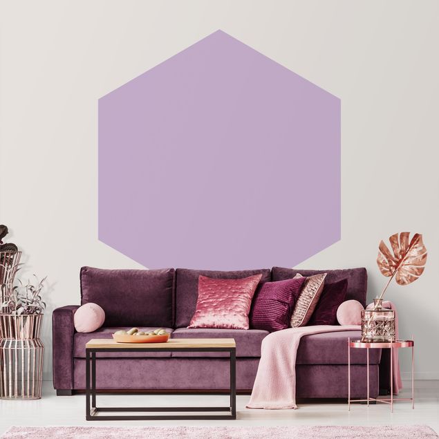 Hexagonal wallpapers Colour Lavender