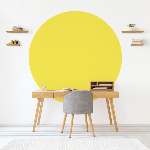 Modern wallpaper designs Colour Lemon Yellow