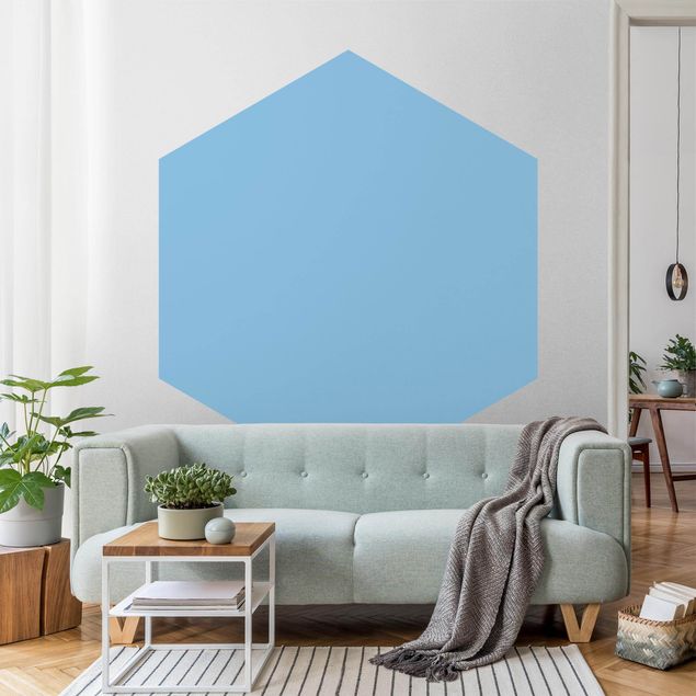 Self-adhesive hexagonal wall mural Colour Light Blue